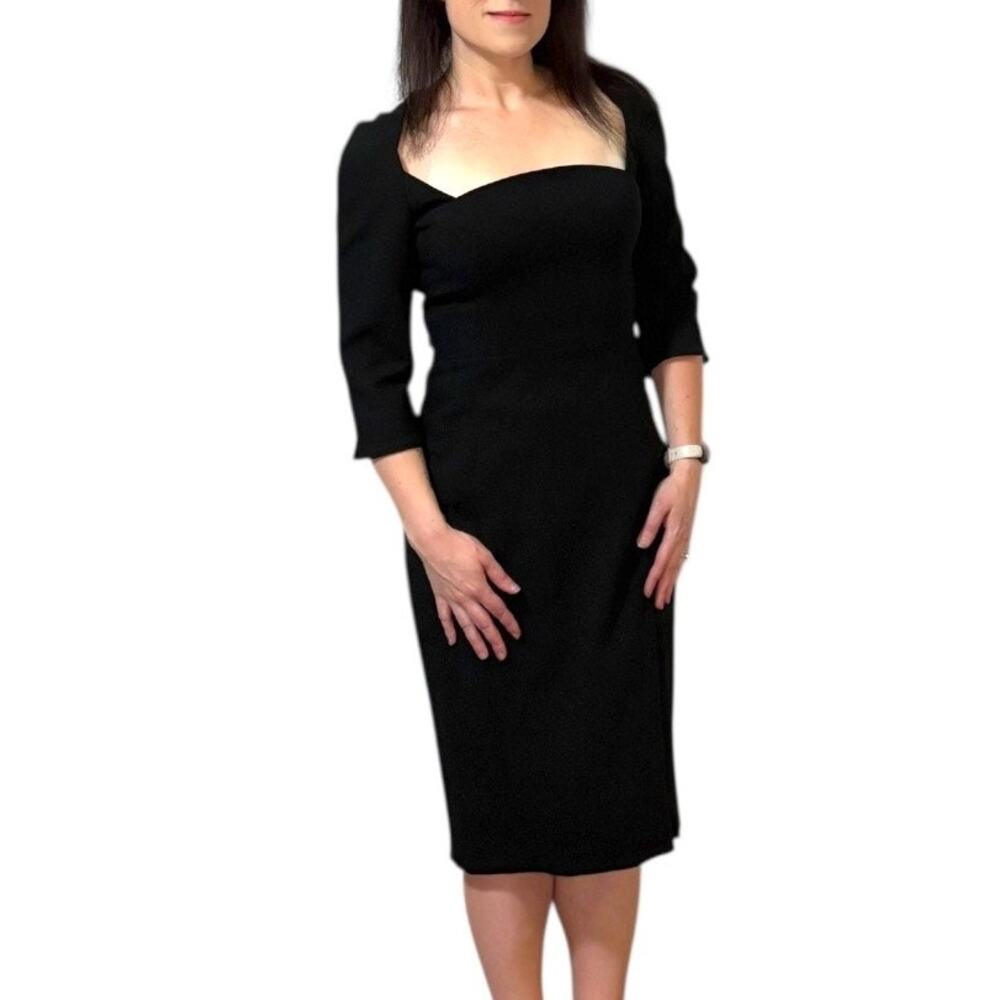 NWT Black Halo 3/4 Sleeve Midi Dress - Size 8 - Sheath